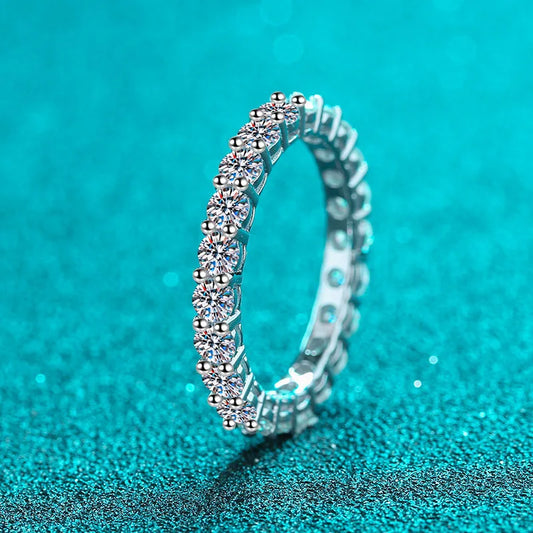 3MM Moissanite Eternity Band Ring