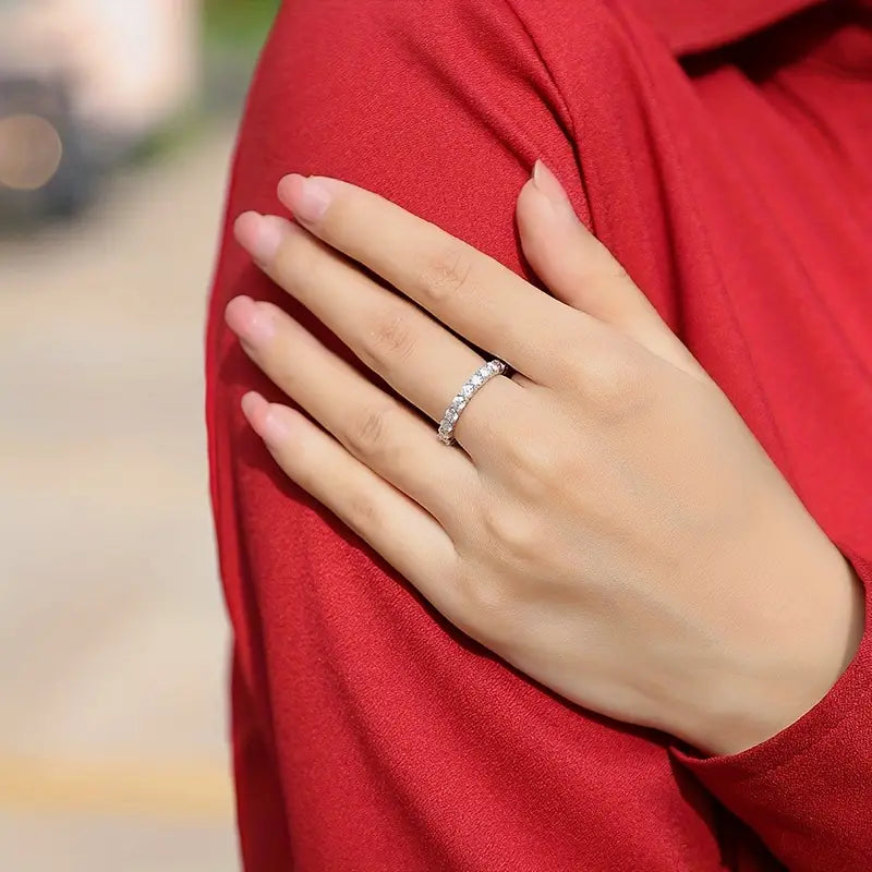 3MM Moissanite Eternity Band Ring