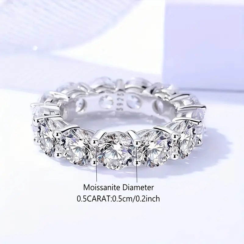 5MM Moissanite Eternity Band Ring