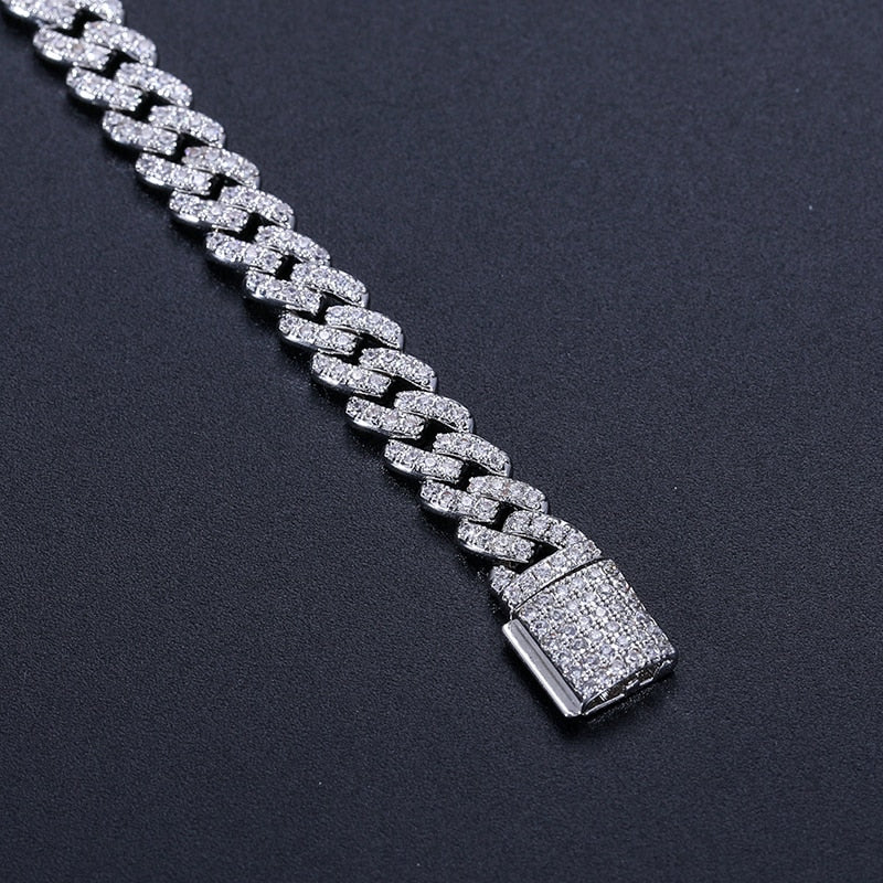 6MM Moissanite Cuban Link Bracelet