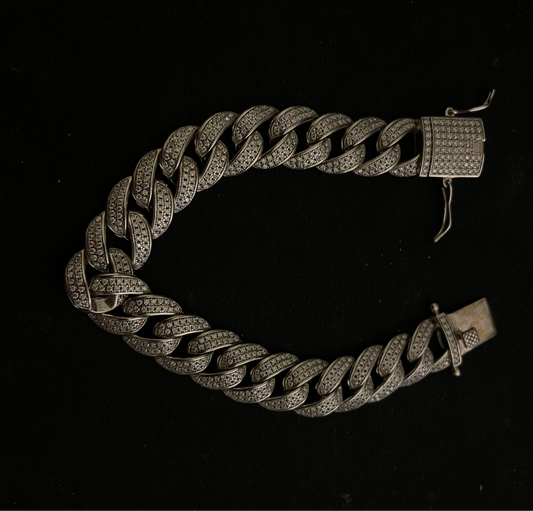 12MM Harlembling Prong Cuban Bracelet