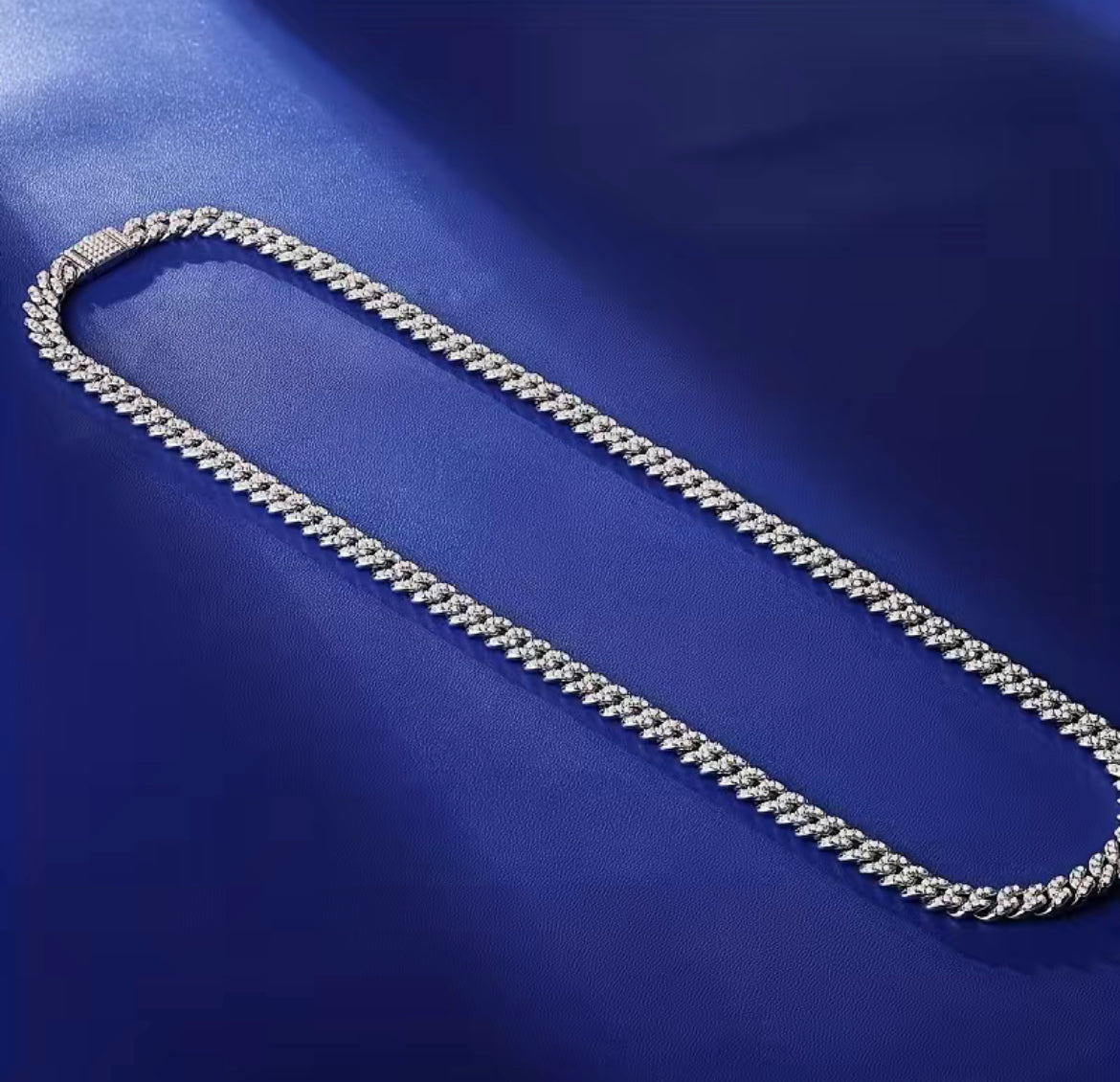 8MM Moissanite Cuban Link Chain