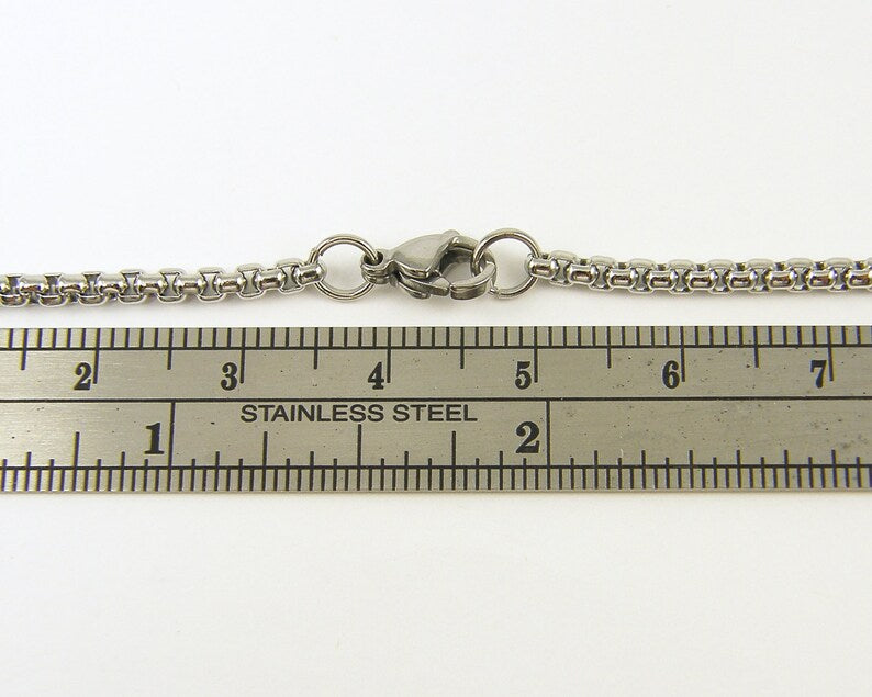 Stainless Steel 2MM Rounded Box Chain