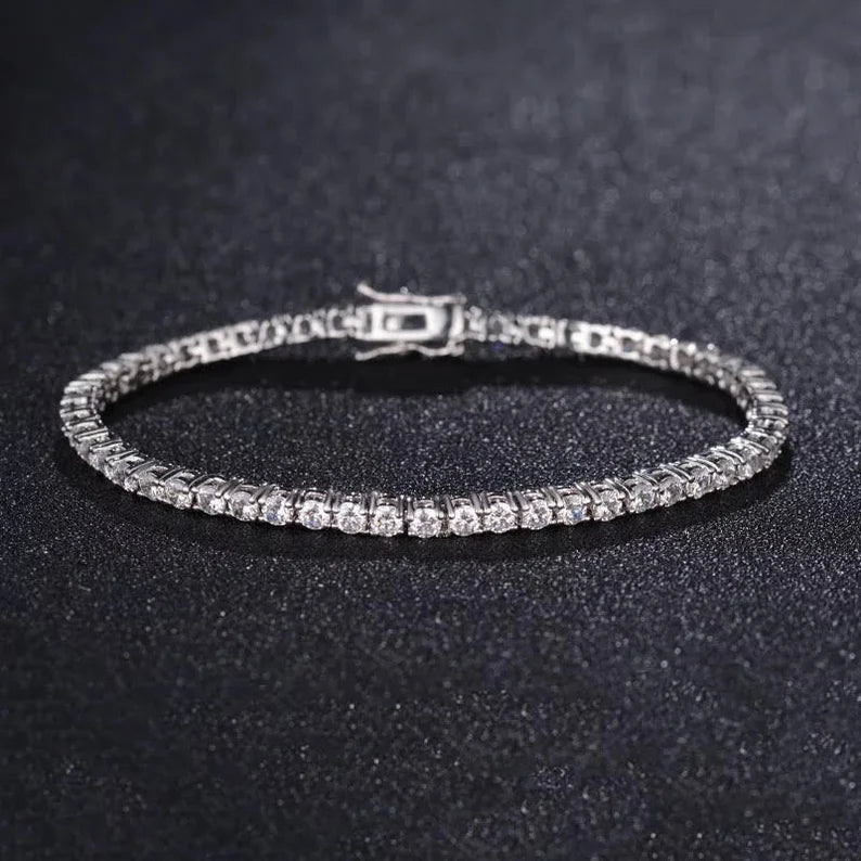 3MM Moissanite Tennis Bracelet